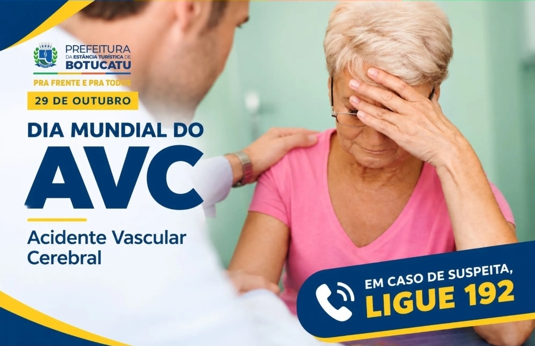 Dia Mundial do AVC: Prefeitura reforça a importância de reconhecer os sintomas e buscar atendimento imediato
