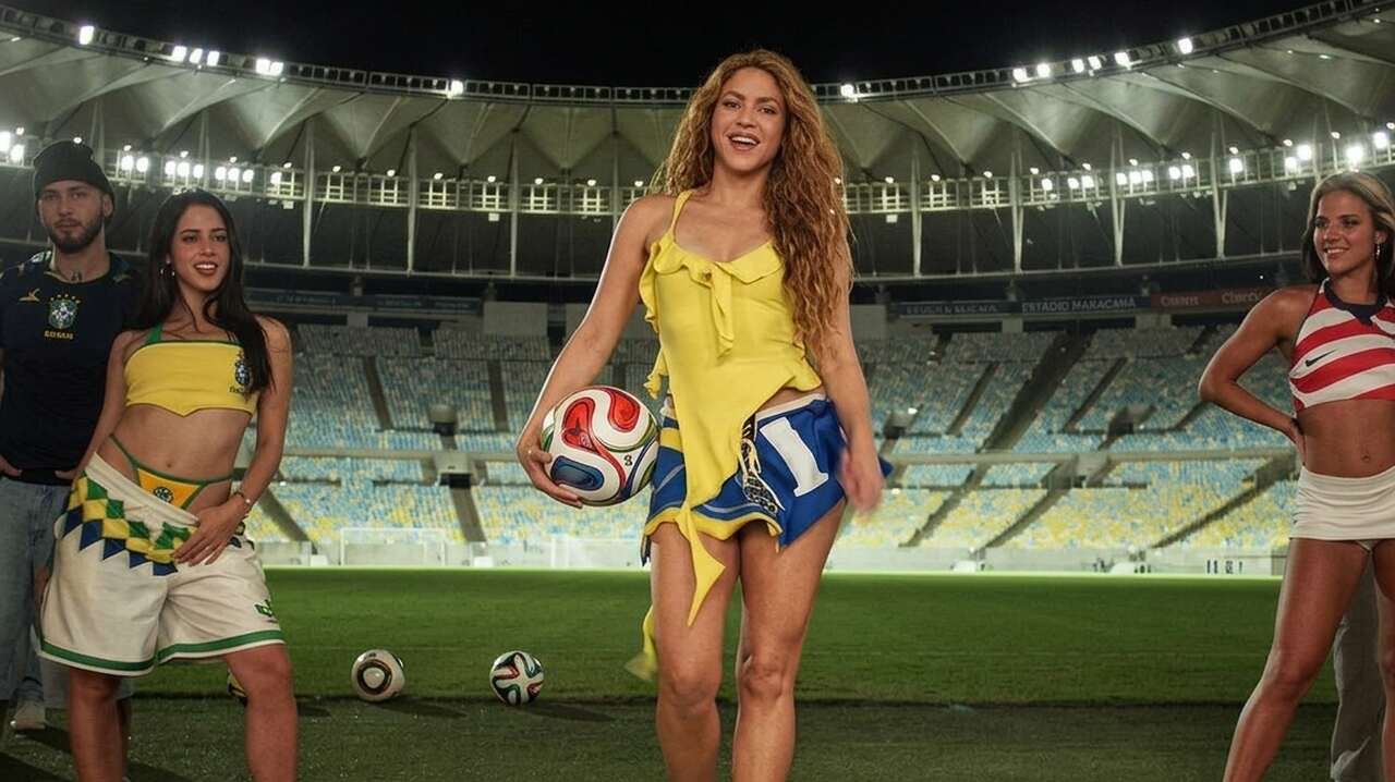 Shakira lança música oficial da Copa do Mundo com clipe gravado no Maracanã